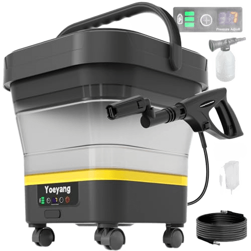 Portable Cordless Cleaner with Tank: Foldable Electric Cleaning Tool